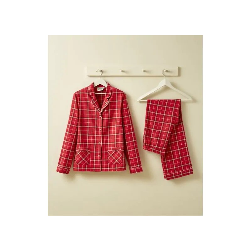Pyjama Femme "Glasgow" – Carreaux Rouges|  Au Tombeau des Jaloux