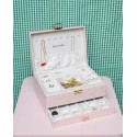 Boîte à Bijoux "Denise" en Lin – Élégance et Capacité| Au Tombeau des Jaloux