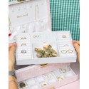 Boîte à Bijoux "Denise" en Lin – Élégance et Capacité| Au Tombeau des Jaloux
