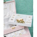 Boîte à Bijoux "Denise" en Lin – Élégance et Capacité| Au Tombeau des Jaloux