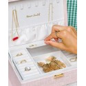 Boîte à Bijoux "Denise" en Lin – Élégance et Capacité| Au Tombeau des Jaloux