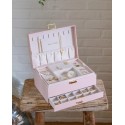 Boîte à Bijoux "Denise" en Cuir PU - Rose | Au Tombeau des Jaloux