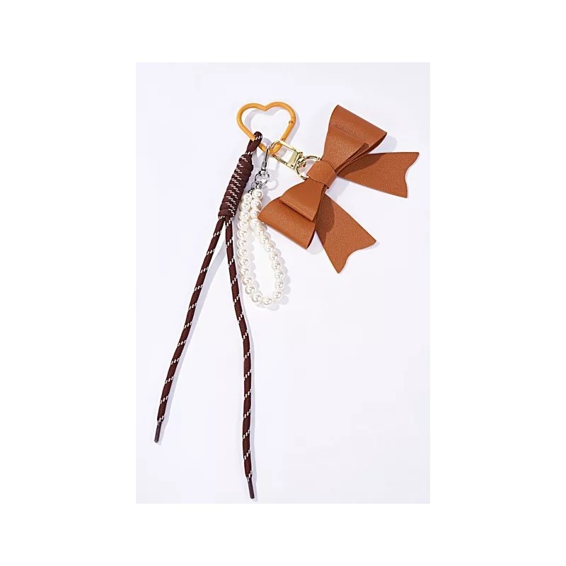Grigri accessoire de sac et porte-clé – Nœud et perles| Au Tombeau des Jaloux