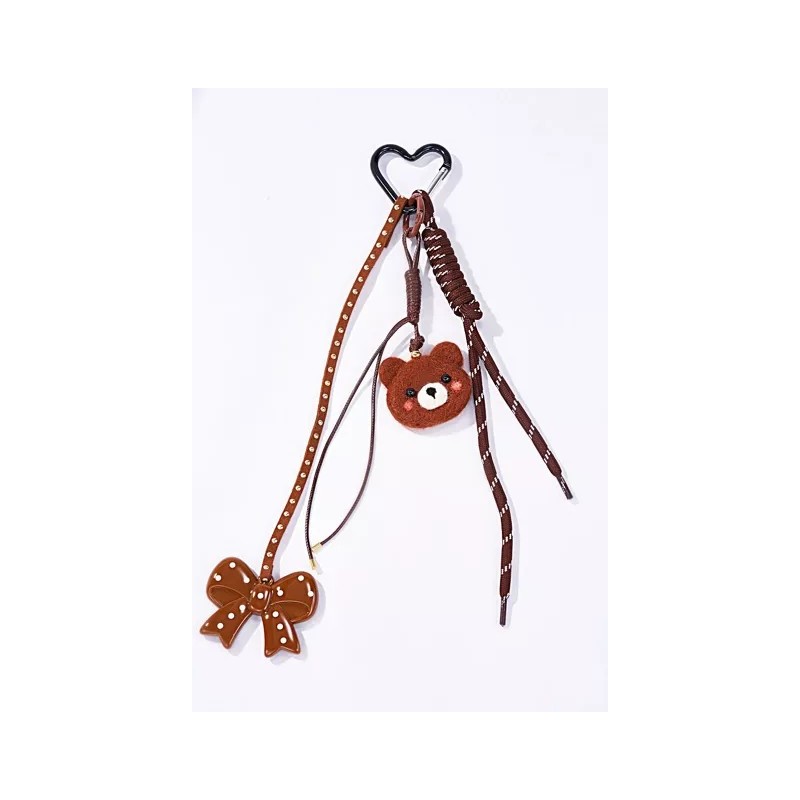 Grigri accessoire de sac et porte-clé – Chien et nœud | Au Tombeau des Jaloux
