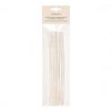 Sachet de 18 tiges de rotin blanchi – 25 cm/Au Tombeau Des Jaloux