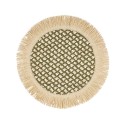 Set de Table Rond Franja – Kaki & Naturel (Ø38 cm)/Au Tombeau Des Jaloux