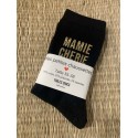 Chaussettes "Mamie chérie" – À Paillettes Noires et Dorées|  Au Tombeau des Jaloux