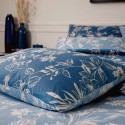 Parure Éloïse Ardoise – Drap Plat + 2 Taies 65x65 cm/ Au tombeau des jaloux