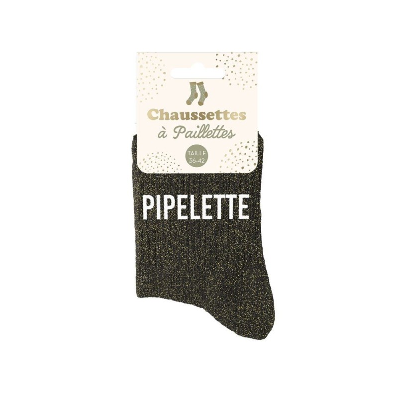 Chaussettes Paillettes Pipelette – Taille 36-42. Au Tombeau Des Jaloux