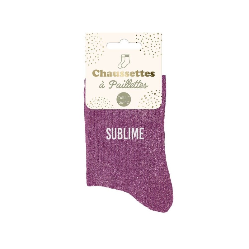 Chaussettes "Sublime" – Taille 36-42. Au Tombeau Des Jaloux