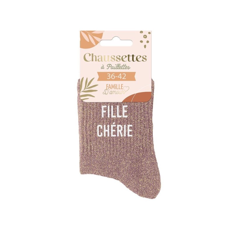 Chaussettes "Fille Chérie" – Taille 36-42. Au Tombeau Des Jaloux