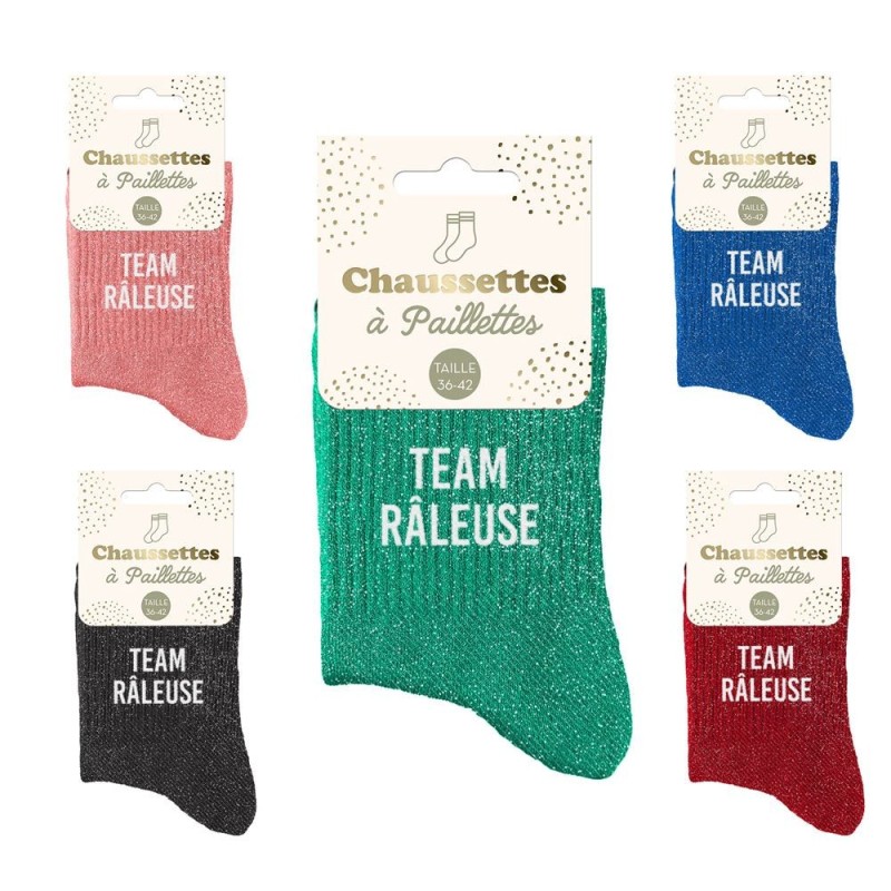 Chaussettes "Team Râleuse" – Taille 36-42  |  Au Tombeau des Jaloux