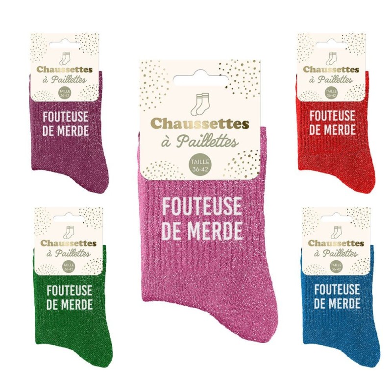 Chaussettes "Fouteuse de Merde" – Taille 36-42  |  Au Tombeau des Jaloux