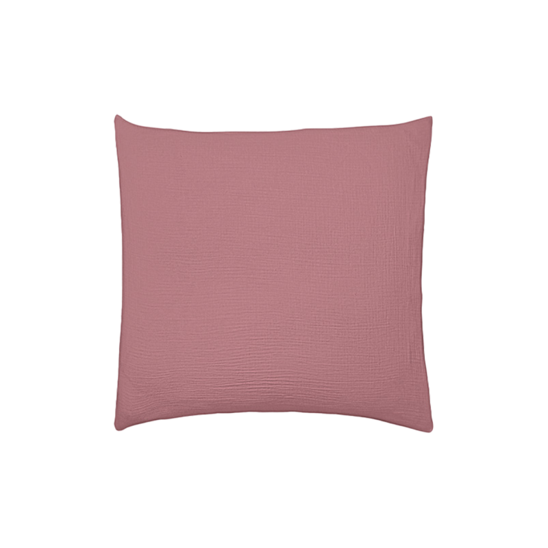 Taie d’Oreiller Tendresse – Gaze de Coton 100% (65x65 cm) / Au Tombeau Des Jaloux