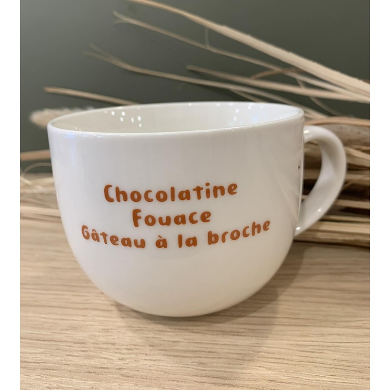 Tasse - Mug "P'tit dej à Decazeville" – Porcelaine  45 cl /Au Tombeau Des Jaloux