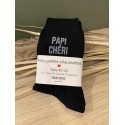 Chaussettes en Coton – "Papi Chéri"|  Au Tombeau des Jaloux