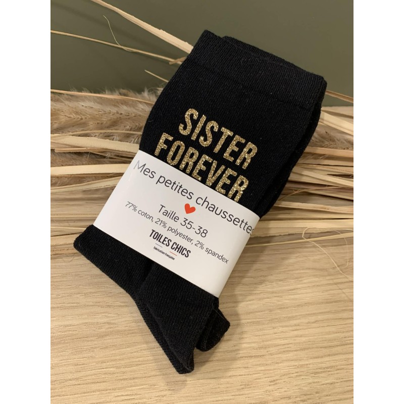 Chaussettes "Sister Forever"|  Au Tombeau des Jaloux