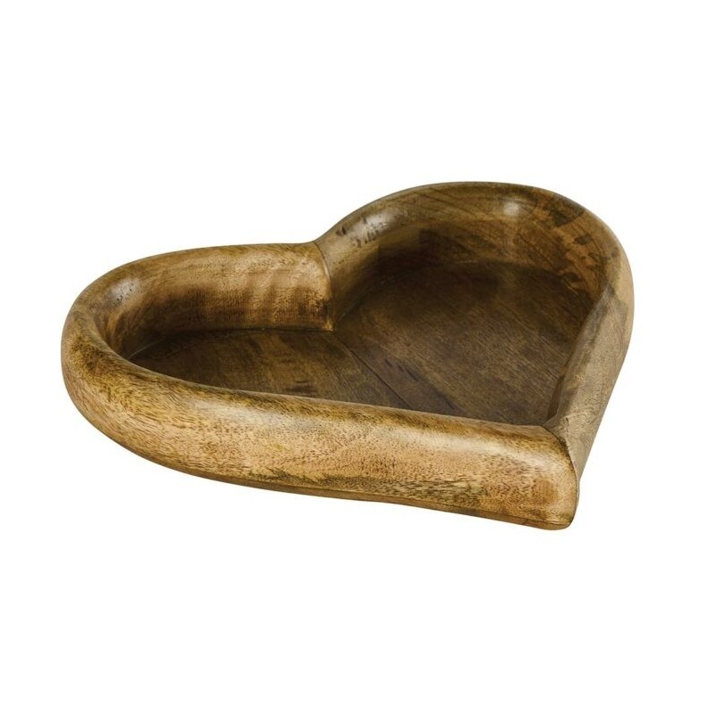 Coupe cœur décorative en bois   /Au Tombeau Des Jaloux