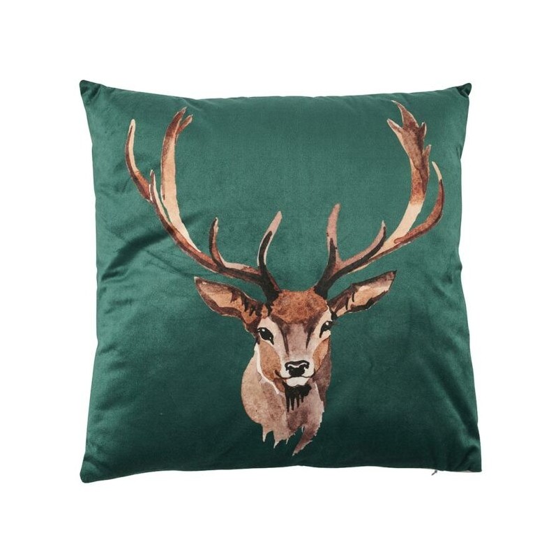 Coussin tête de cerf /Au Tombeau Des Jaloux