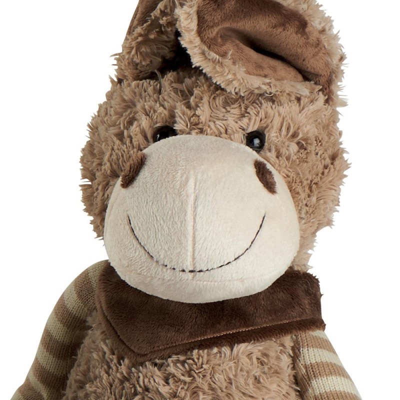 Adan – Âne en peluche marron, 60 cm  /Au Tombeau Des Jaloux