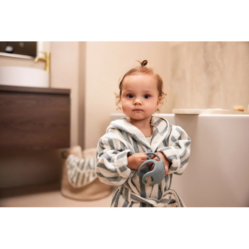 Peignoir - Eponge - Stripe - Sea Green