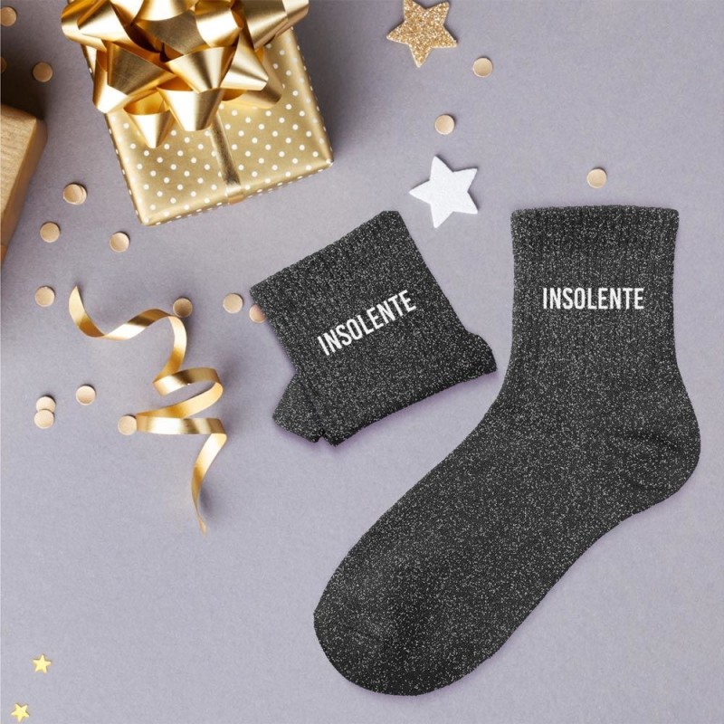 Chaussettes "Insolente" – Taille 36-42. Au Tombeau Des Jaloux