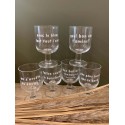 Boîte de 6 verres "Quel bon vent t’amène"/Au Tombeau Des Jaloux
