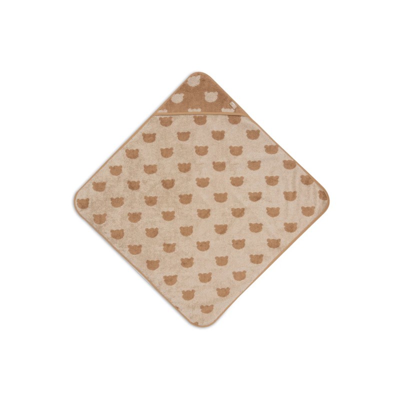 Cape de bain éponge Jacquard - Biscuit| Au Tombeau des Jaloux
