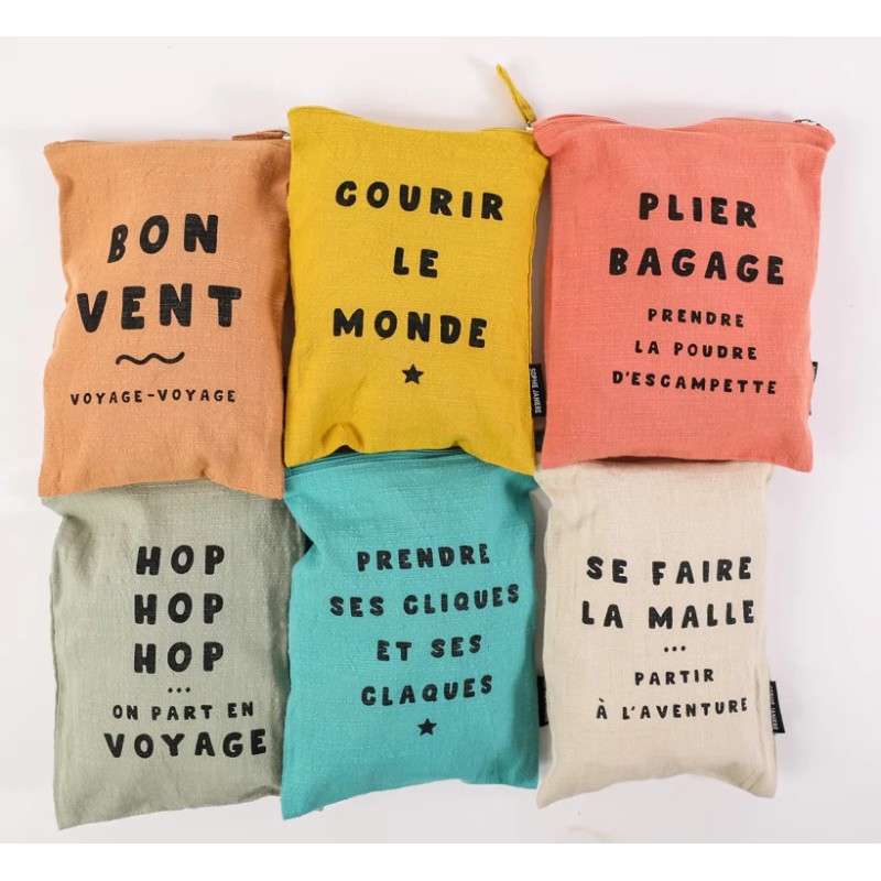 Trousse Plate Voyage – Pratique et Stylée | Au Tombeau des Jaloux