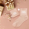 Chaussettes paillettes - Maman d'amour
