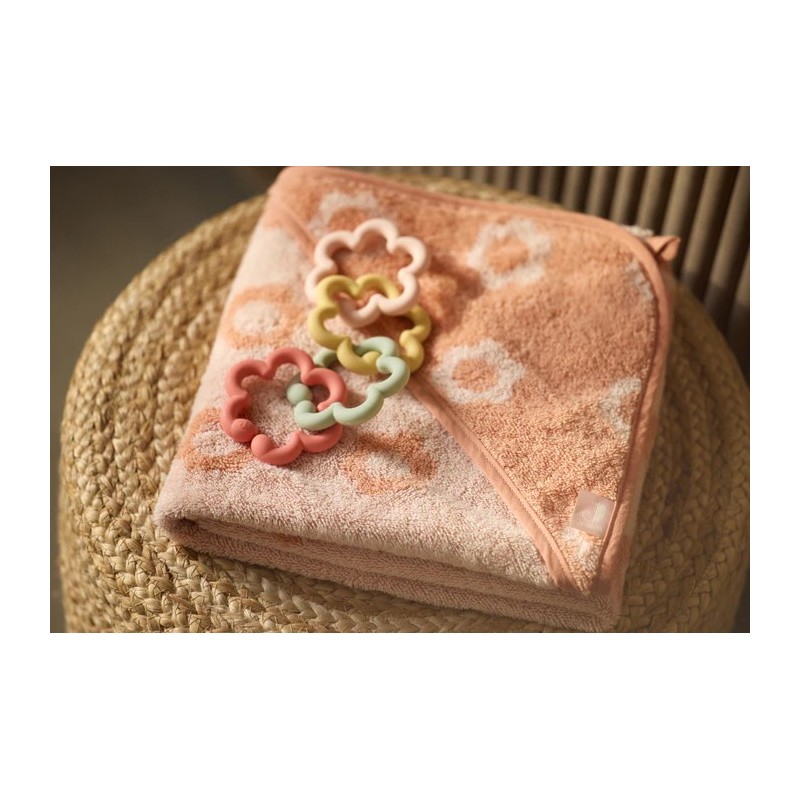 Cape de bain éponge Jacquard - Flower| Au Tombeau des Jaloux