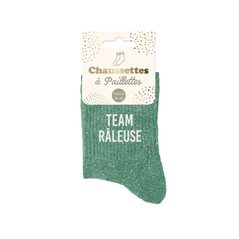 Chaussettes paillettes - Team raleuse