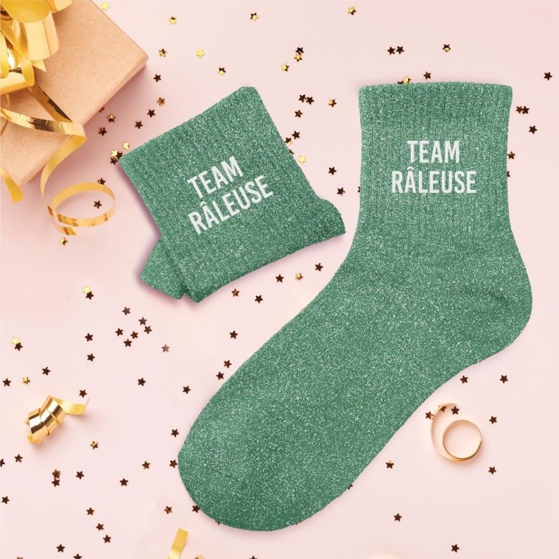 Chaussettes paillettes - Team raleuse