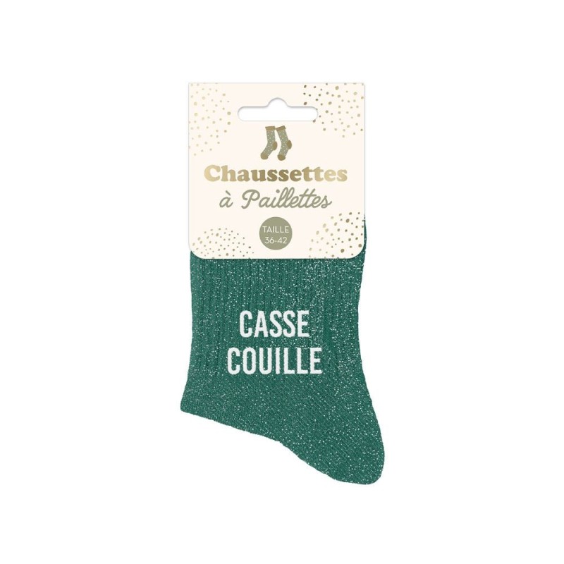 Chaussettes paillettes - Casse couille
