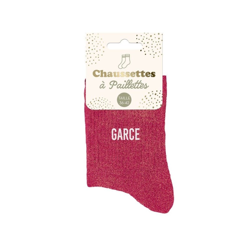 Chaussettes paillettes - Garce