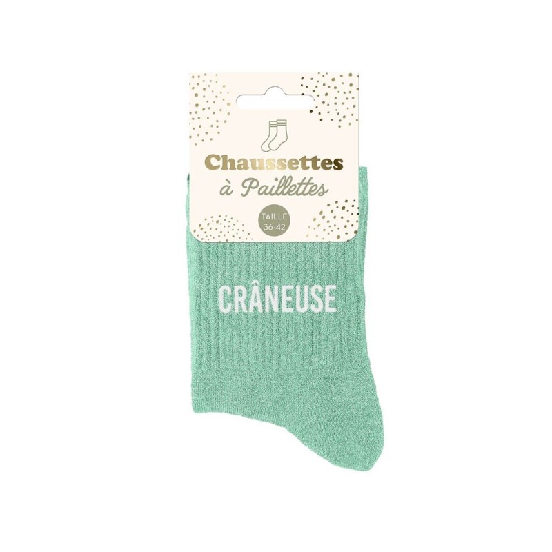 Chaussettes paillettes - Crâneuse