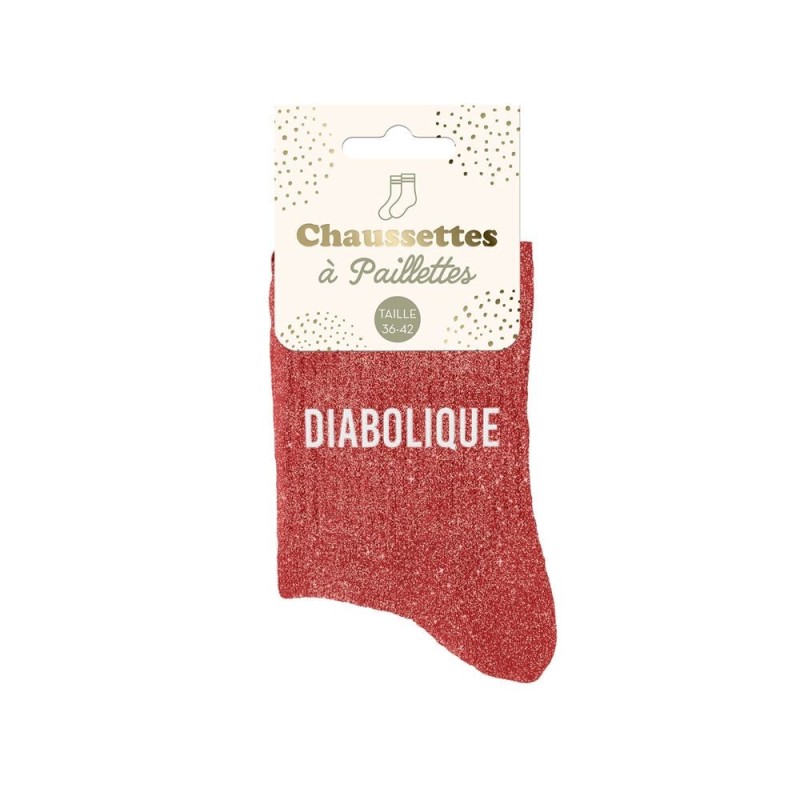 Chaussettes paillettes - Diabolique