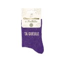 Chaussettes paillettes - Ta gueule