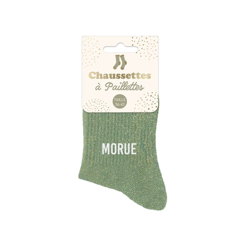 Chaussettes paillettes - Morue