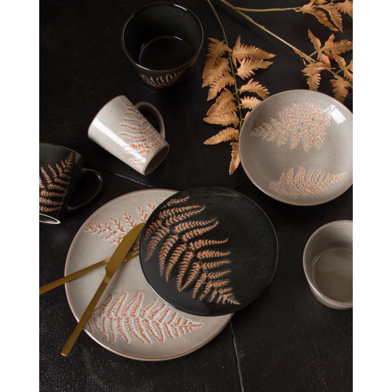 Mug Claire en Grès Émaillé – Décor Fougère 33 cl / Au Tombeau Des Jaloux