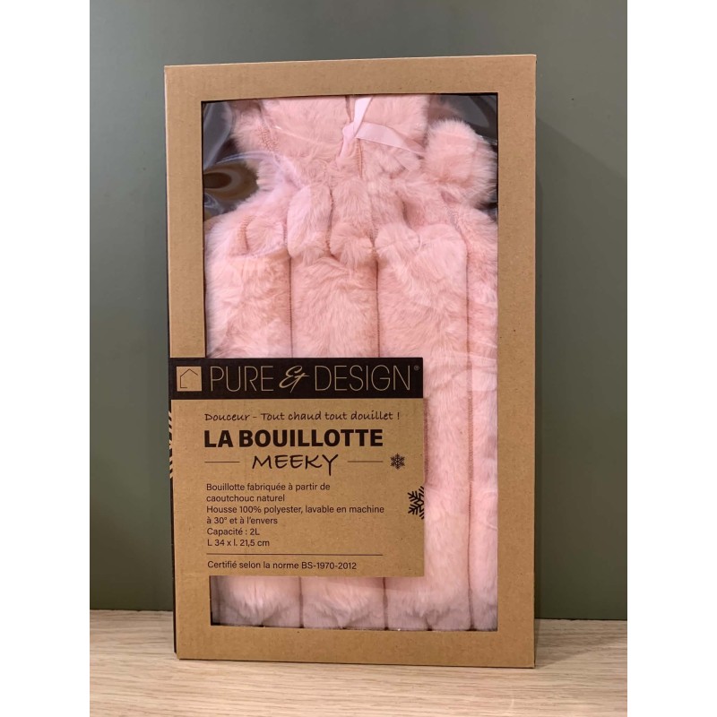 Bouillotte rose en caoutchouc naturel - Au tombeau des jaloux