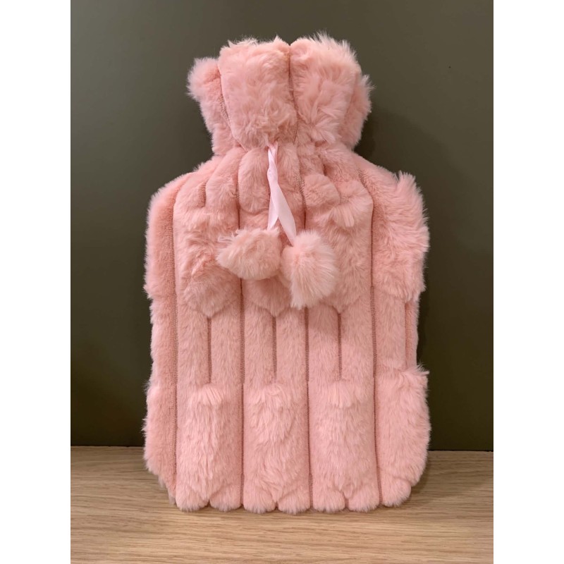 Bouillotte rose en caoutchouc naturel - Au tombeau des jaloux