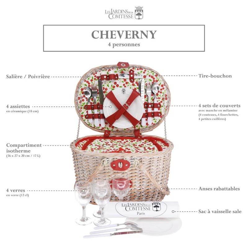 Panier Pique-nique - Cheverny - 4 pers