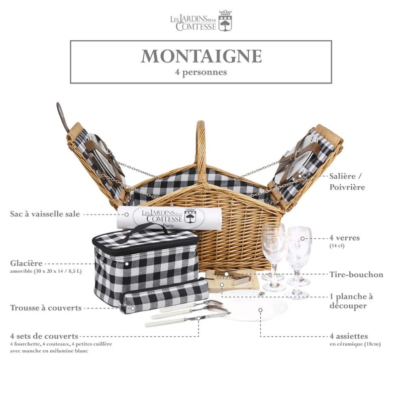 Panier Pique-nique - Montaigne - 4 pers